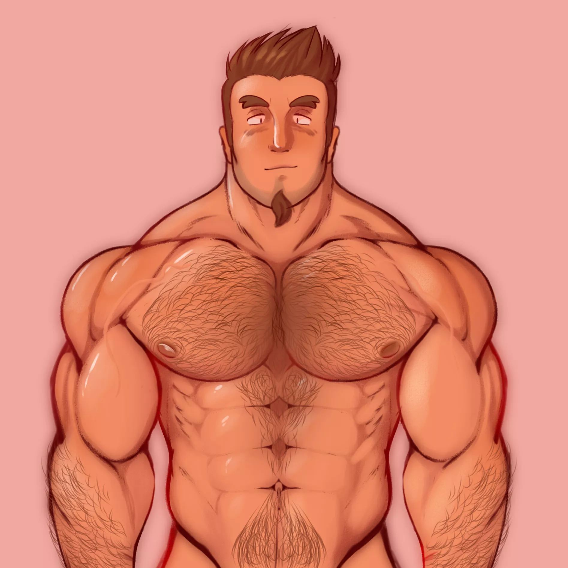 trying to improve my bara style, i hated the color but loving the shape of the face. criticism is always welcome