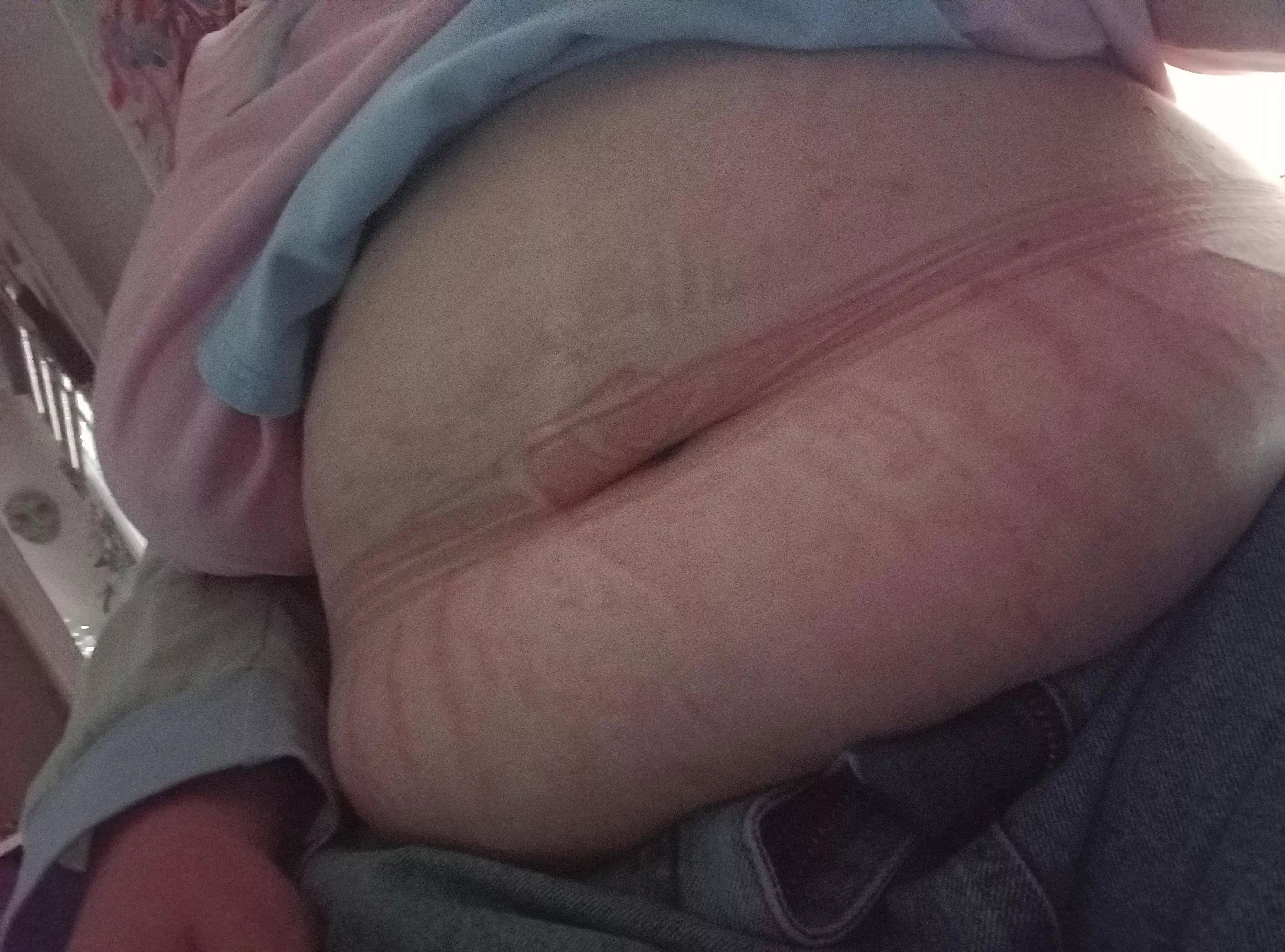 Tummy stretched with cookies