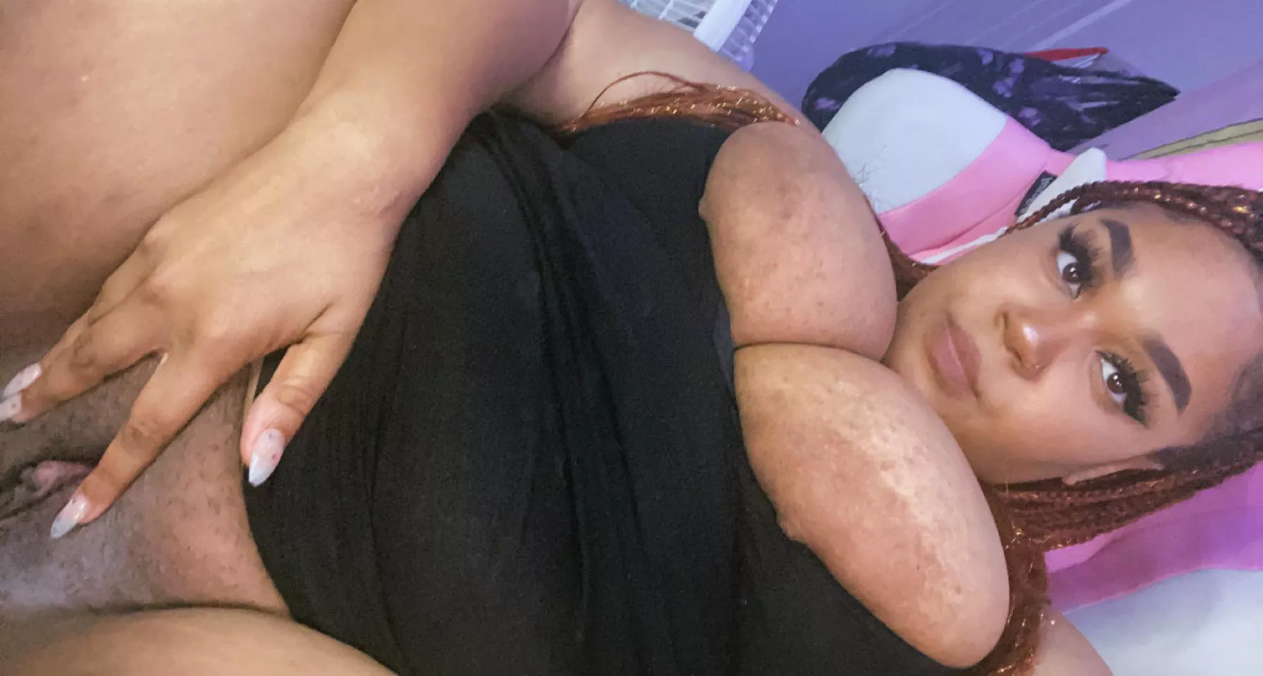 turn your phone to the side hehe