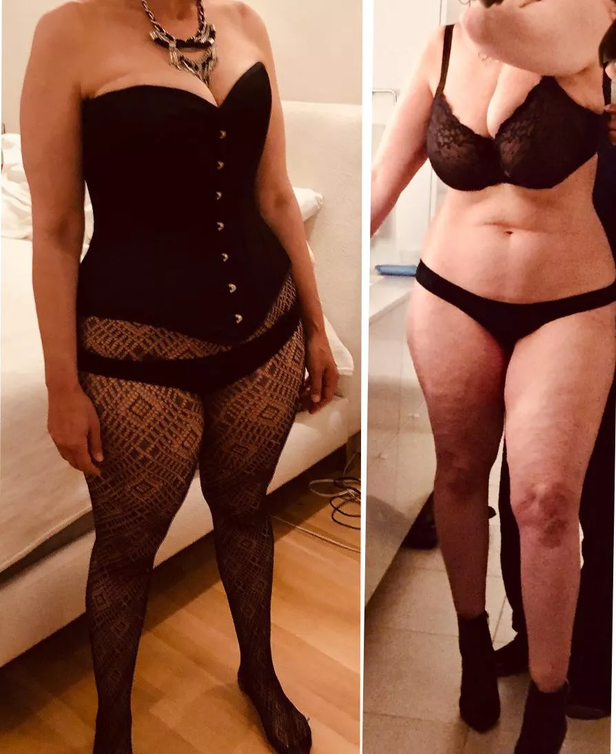 Two views of my slut wife. What do you think? [image]