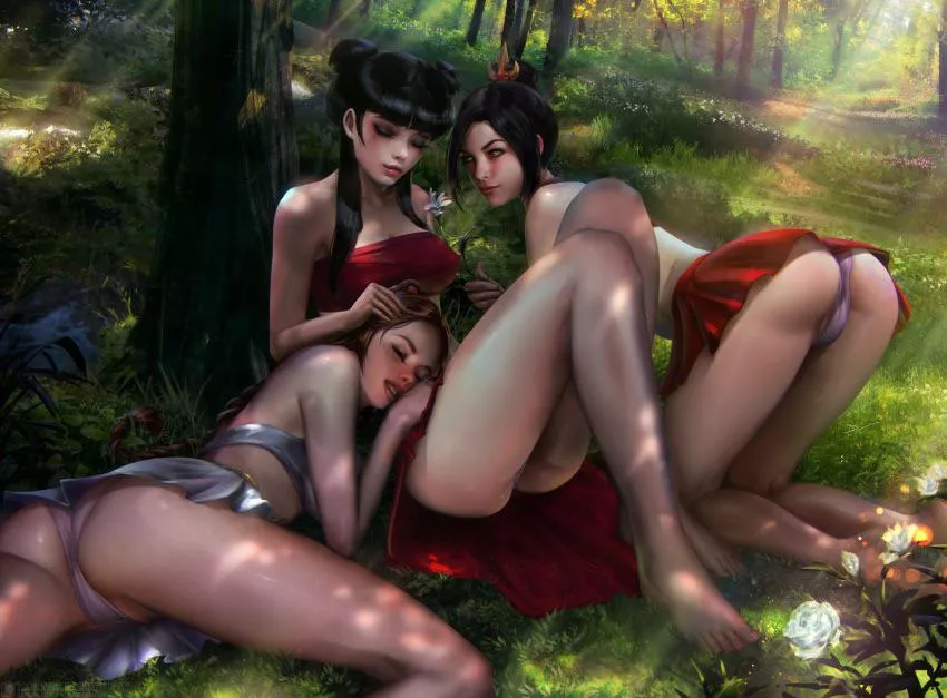 Ty Lee, Mai, Azula (demonlorddante) [avatar the last airbender]