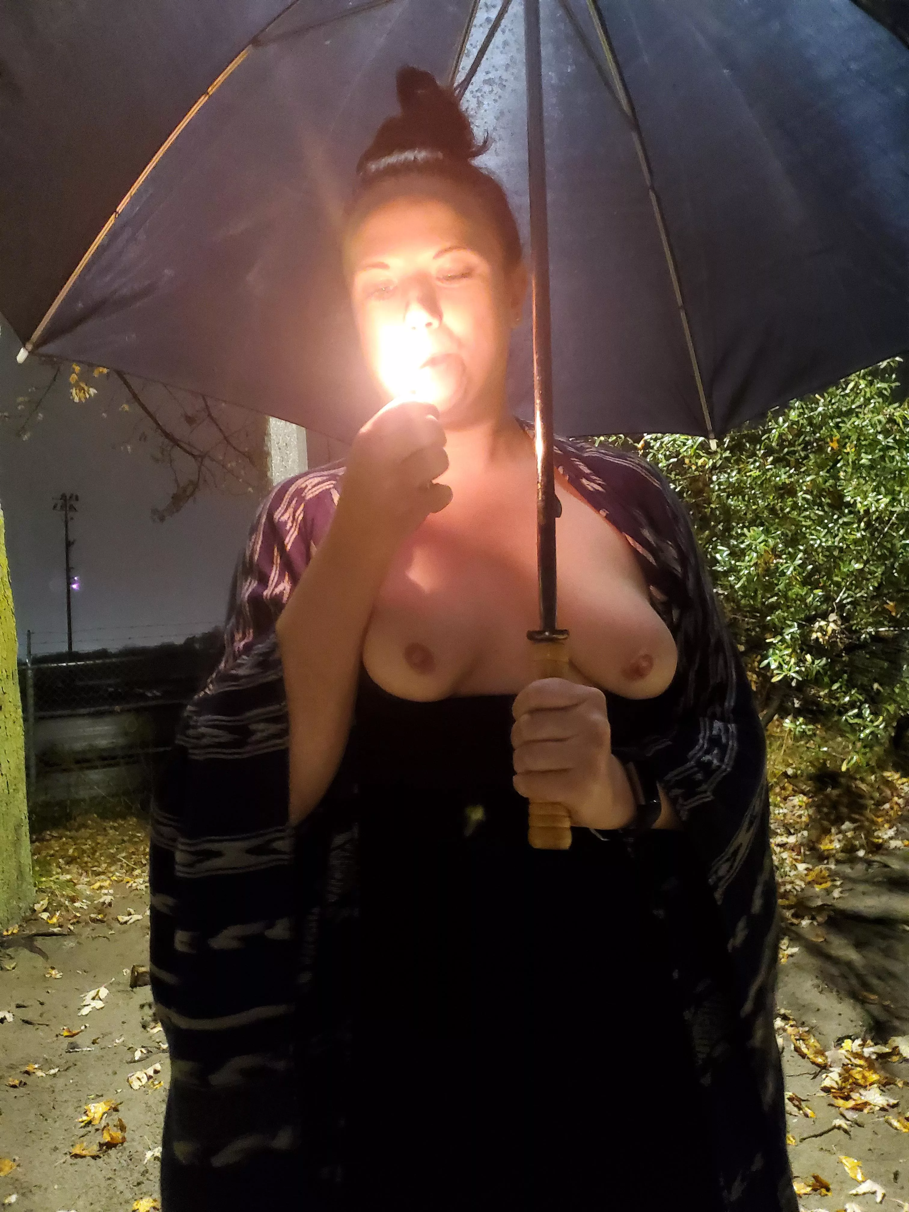 Umbrella is big enough for the two of us Umbrella is big enough for the two of us