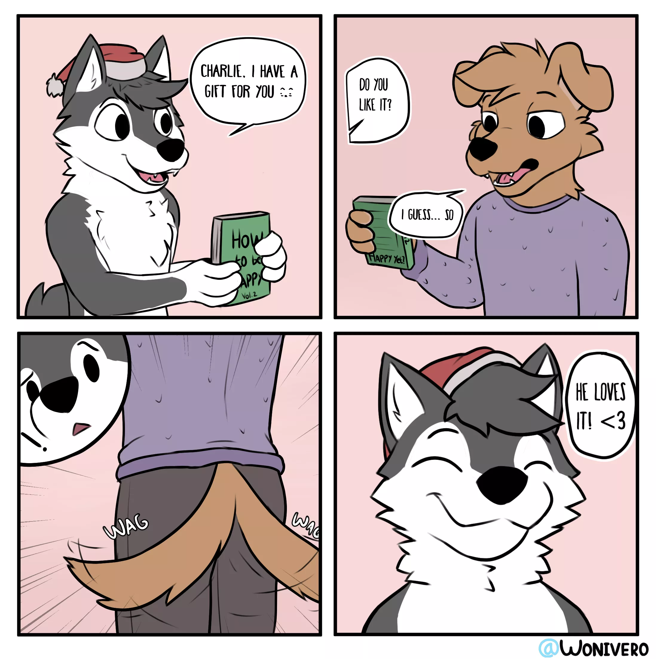 Uncovered emotions (comic by me for a Christmas special)