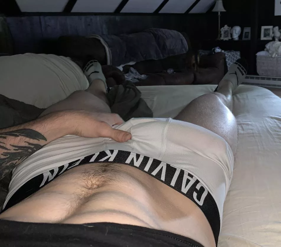 Underwear isn’t the best way to cover a bulge , what do you think Underwear isn’t the best way to cover a bulge , what do you think