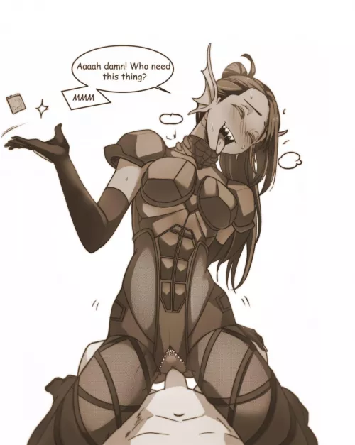 [Undyne] Armored babe forgoes protection (@ClausChristmas2)