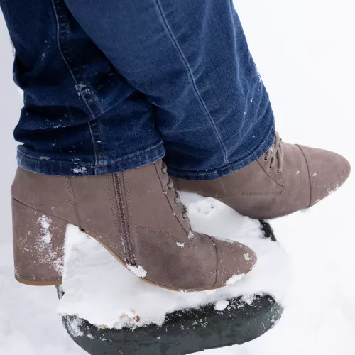 Unexpected blizzard. Good thing I was wearing boots!