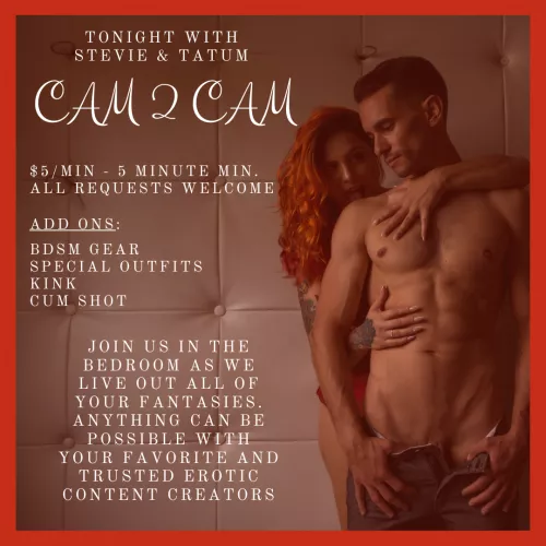 Use us for your pleasure, and let's sexplore together from 8:30-11:30pm PST 😈 Link in comments