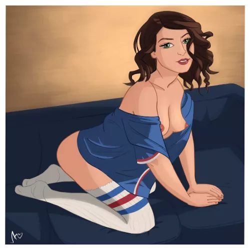 Valentine Pinup - Art by Me.