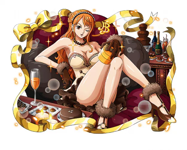 Valentine's Day Nami 💕🧡💖 (One Piece Treasure Cruise)