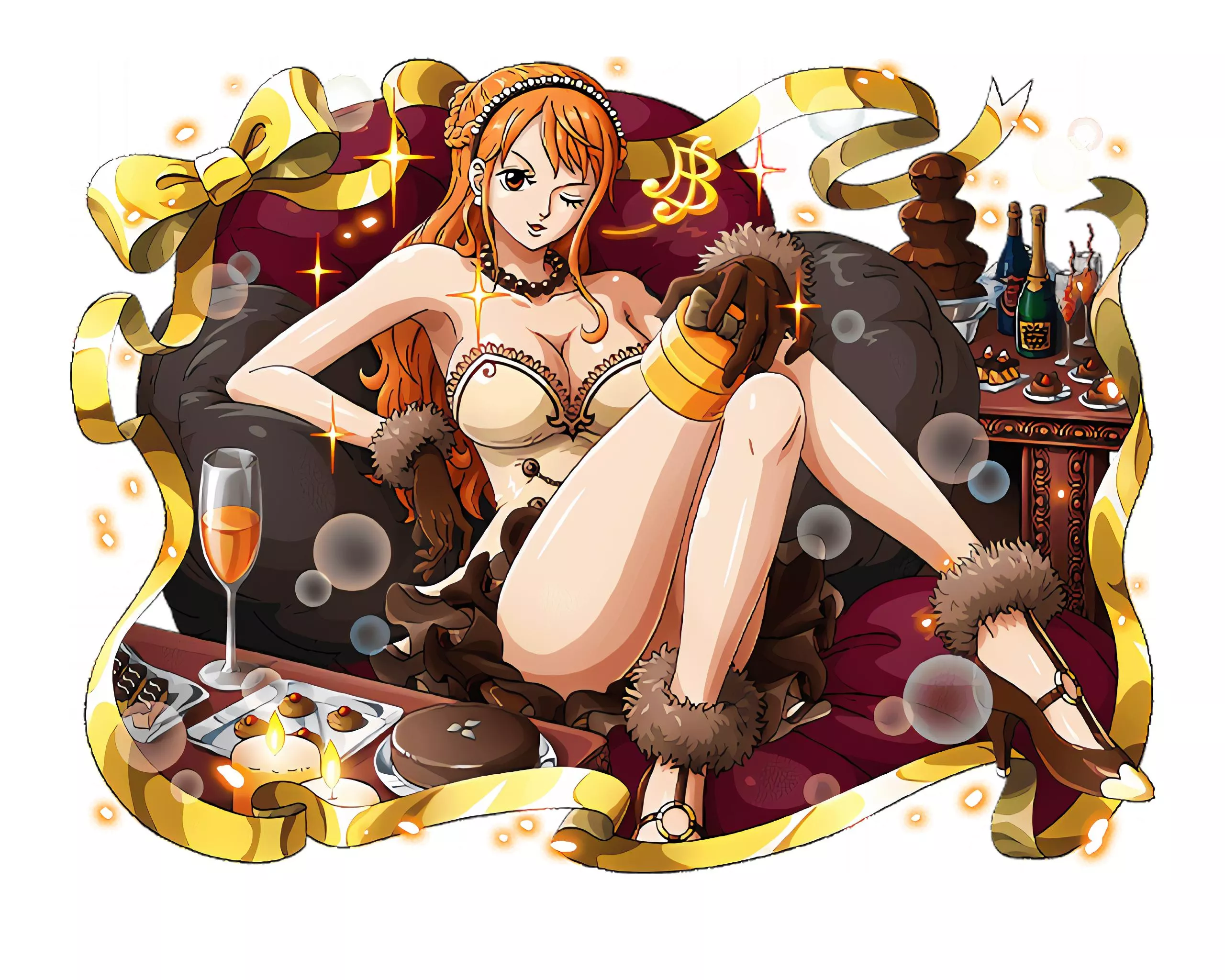 Valentine's Day Nami 💕🧡💖 (One Piece Treasure Cruise)