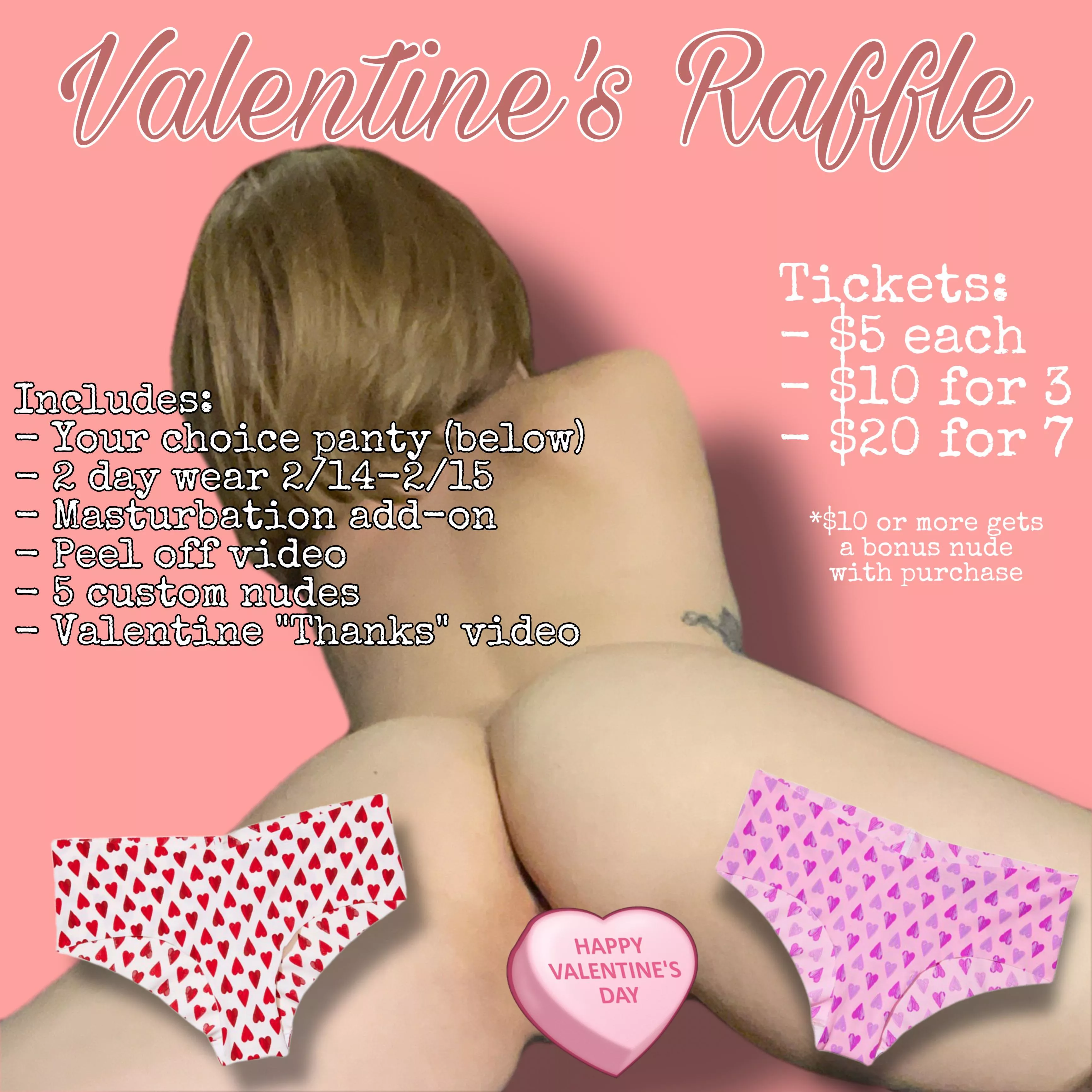 Valentine’s Day Raffle EXCLUSIVE! $115 Value for as little as $5! Get your tickets 🎟 today! [Selling][f][USA]