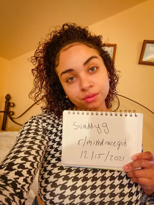 Verification post.. mixed with b/w -Italian/German on one side and Guyanese/African American on the other 😌