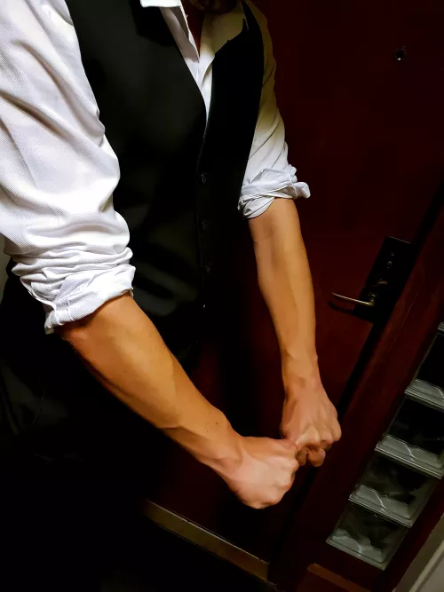 Vest, forearms and knuckles