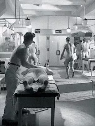 “Vintage locker room” …