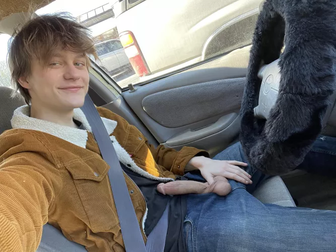 Waiting for doordash orders with my cock out