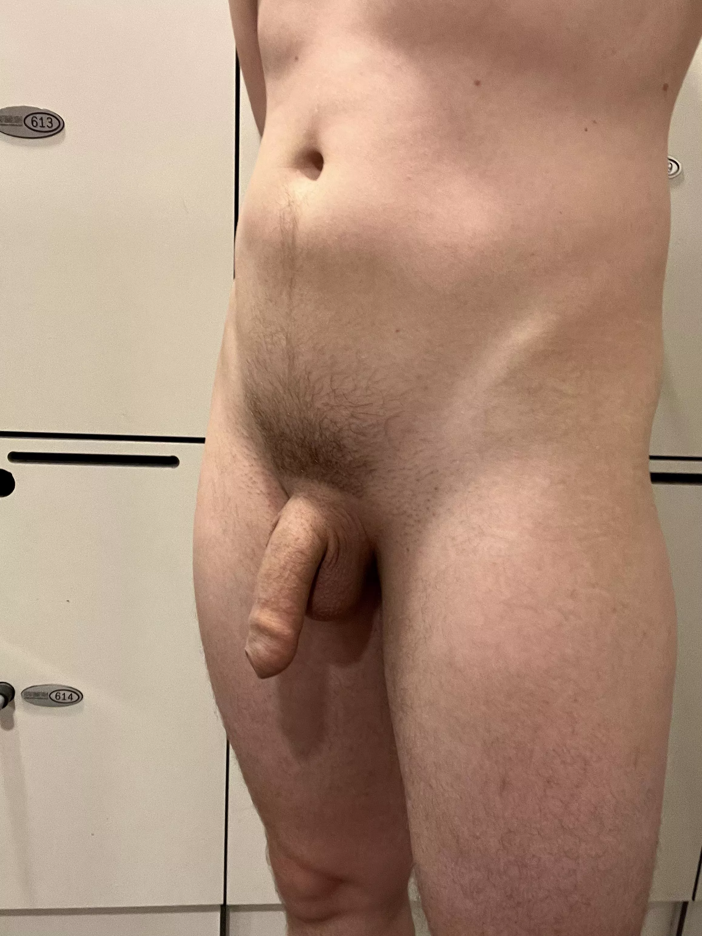 Waiting for someone to walk in while I “change”