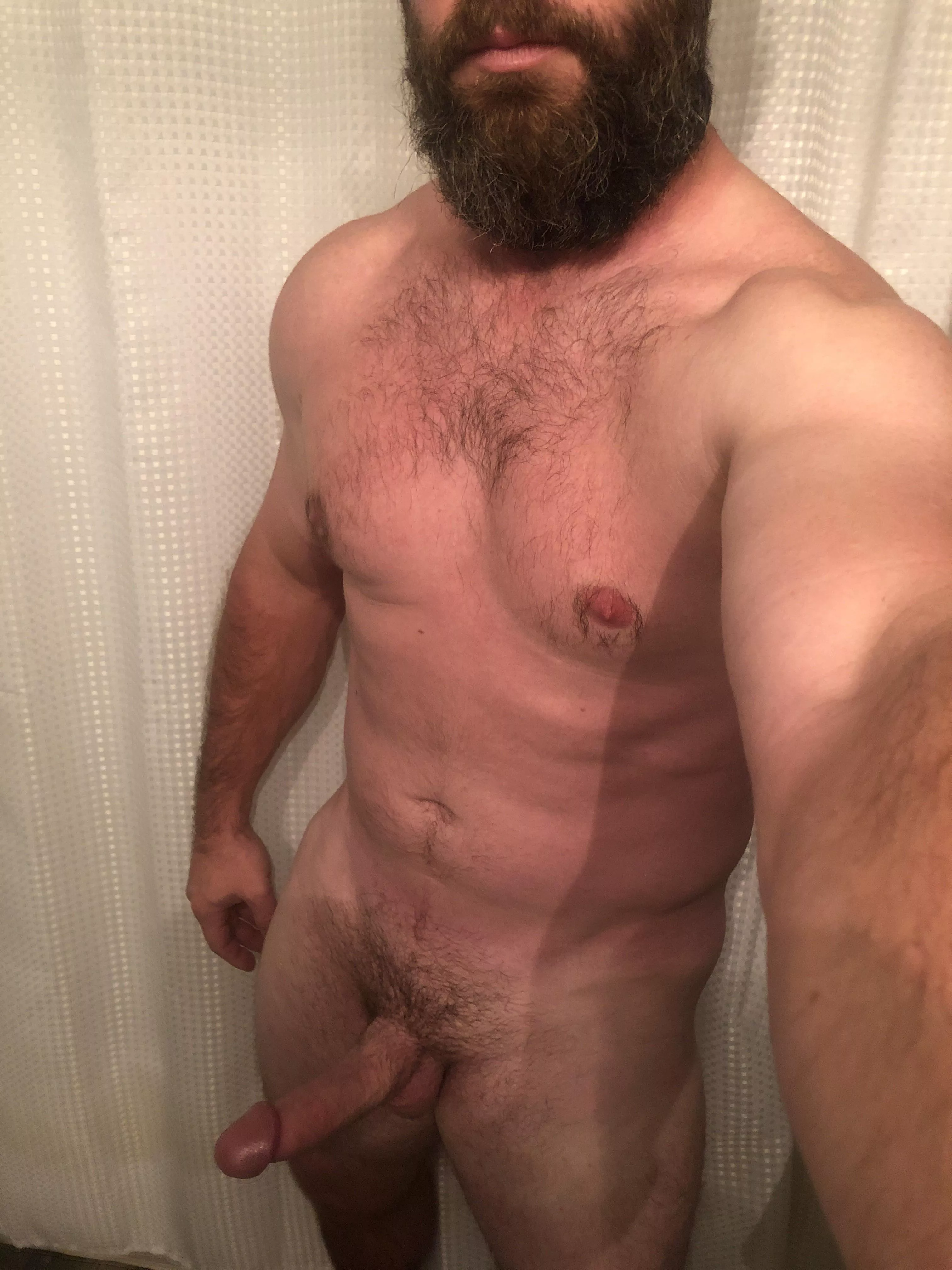 Waiting for the wife to cum get in the shower! Waiting for the wife to cum get in the shower!