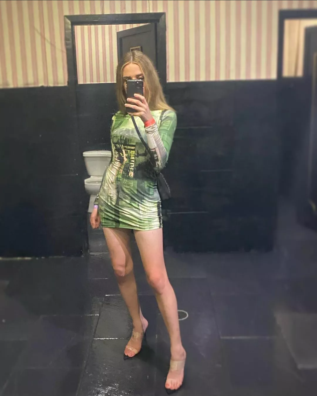 Waiting for you to come in the stall with me