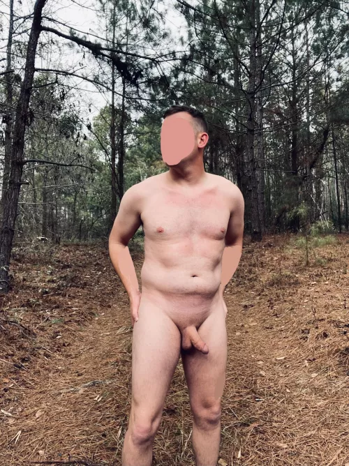 Walking a trail naked