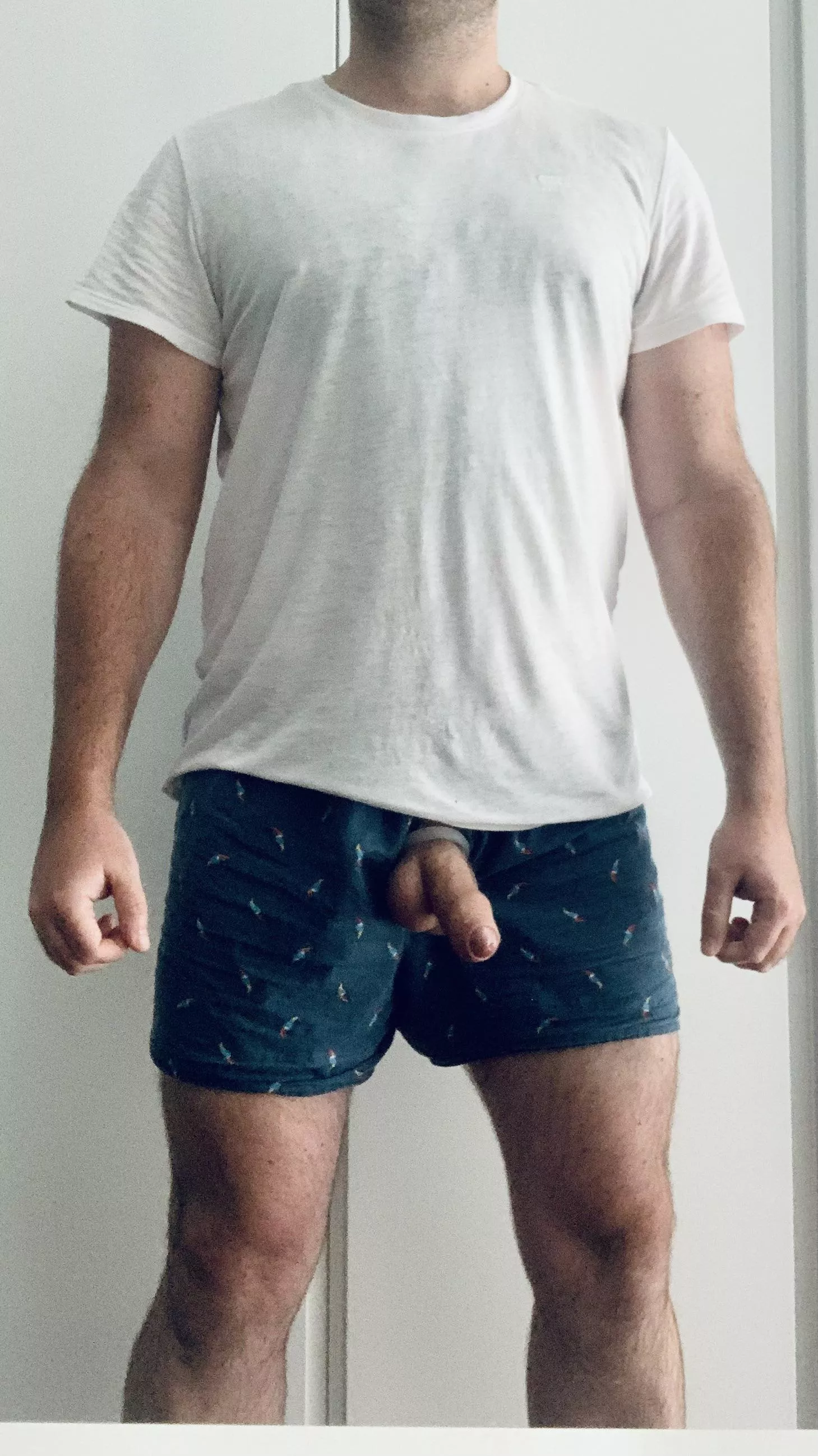 Walking around the house with my ring under my clothes (31)