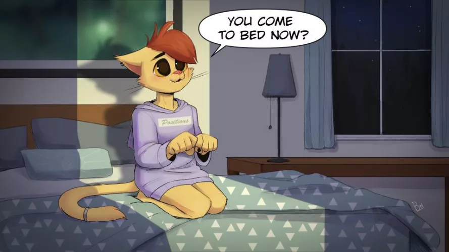 Wanna cuddle? ✨🥺 ( Commission art by HonnyBeeBunni on insta)