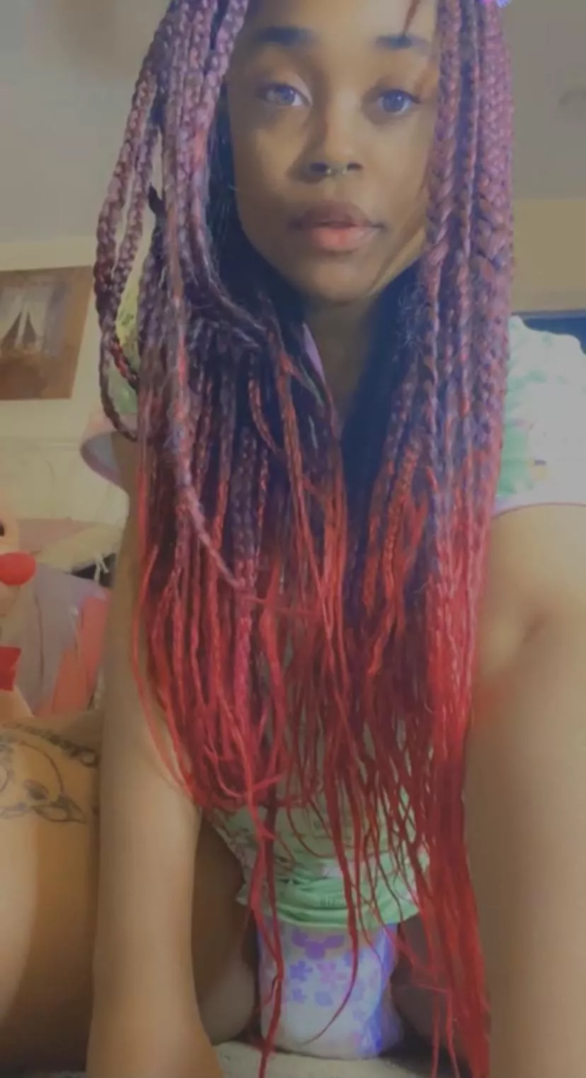 Wanna see me play with big girl toys in my pull up? Message me for details 🥰