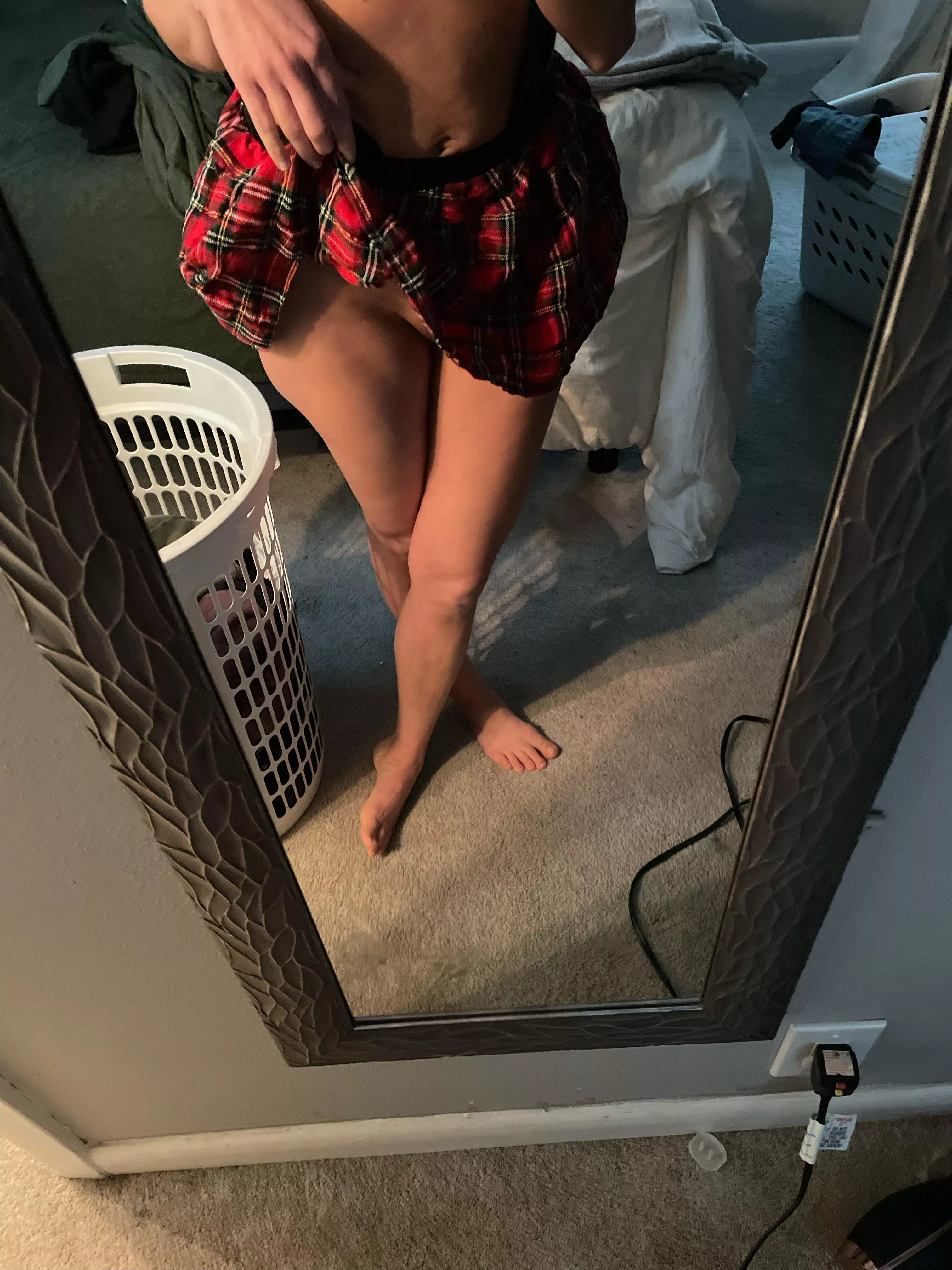 Wanna see what’s under my skirt