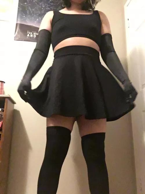 Wanna see what's underneath the skirt? π