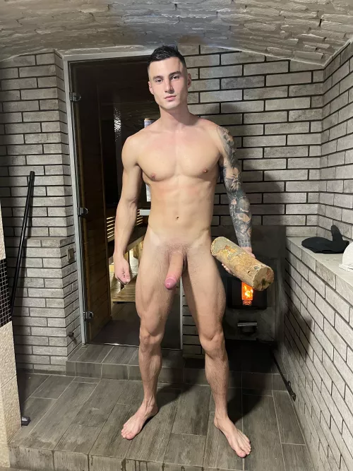 Wanna suck My hard uncut dick after sauna 🧖‍♂️ ?