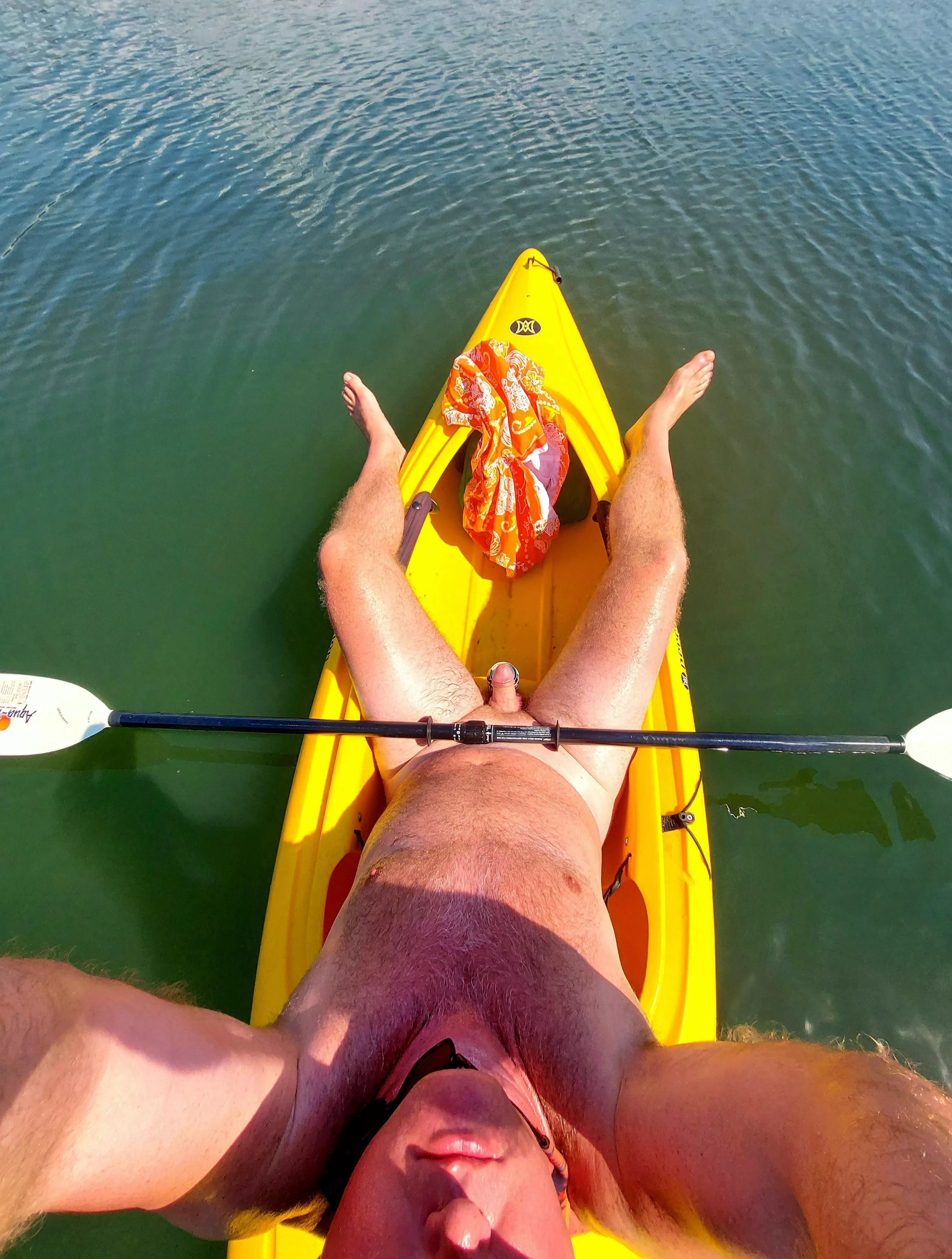 Want to go for a ride with me in the kayak and erect my sail?