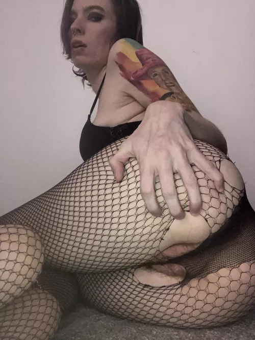 Want to rip these fishnets off and fuck me?😈