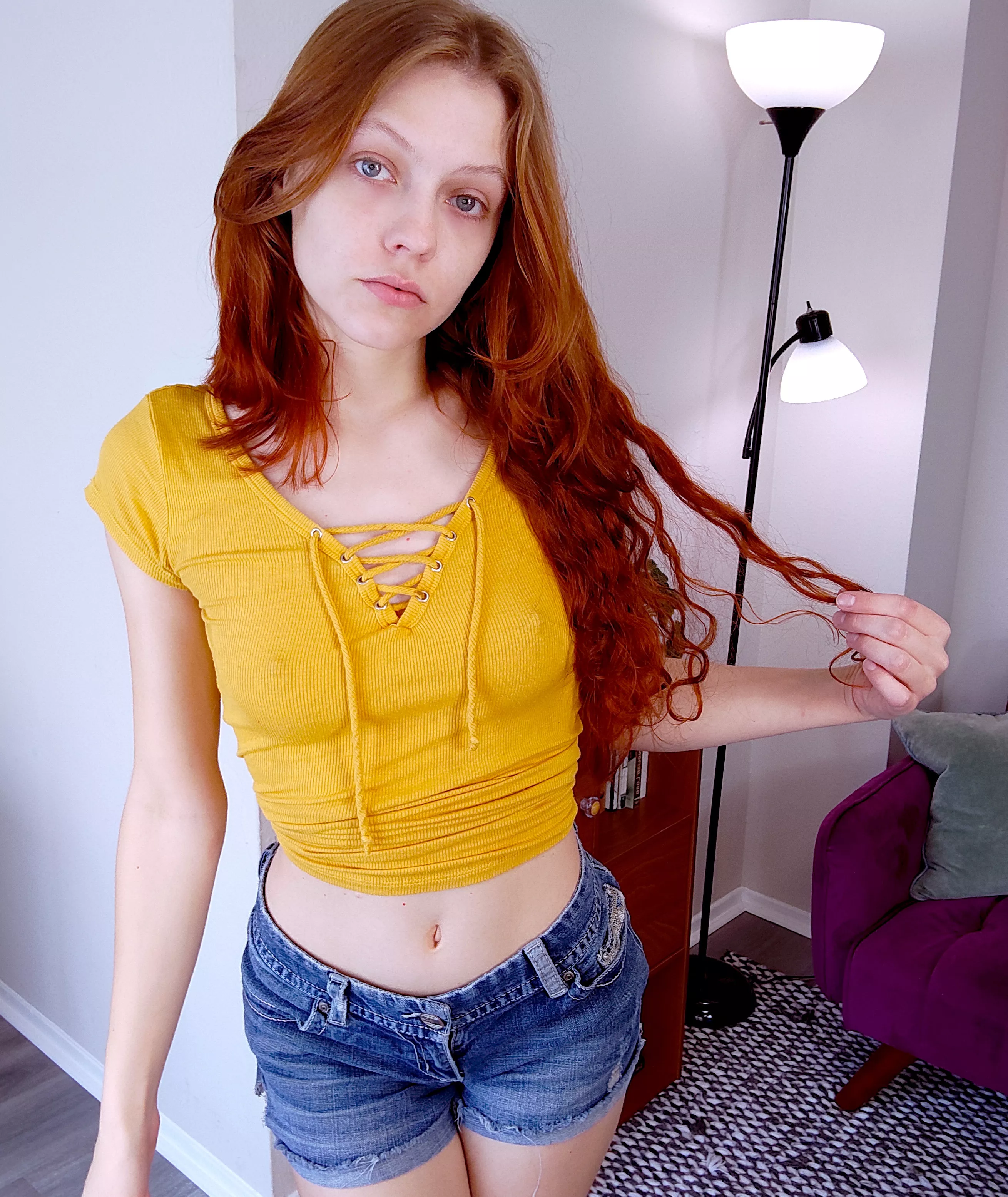 Want to taste my belly button?