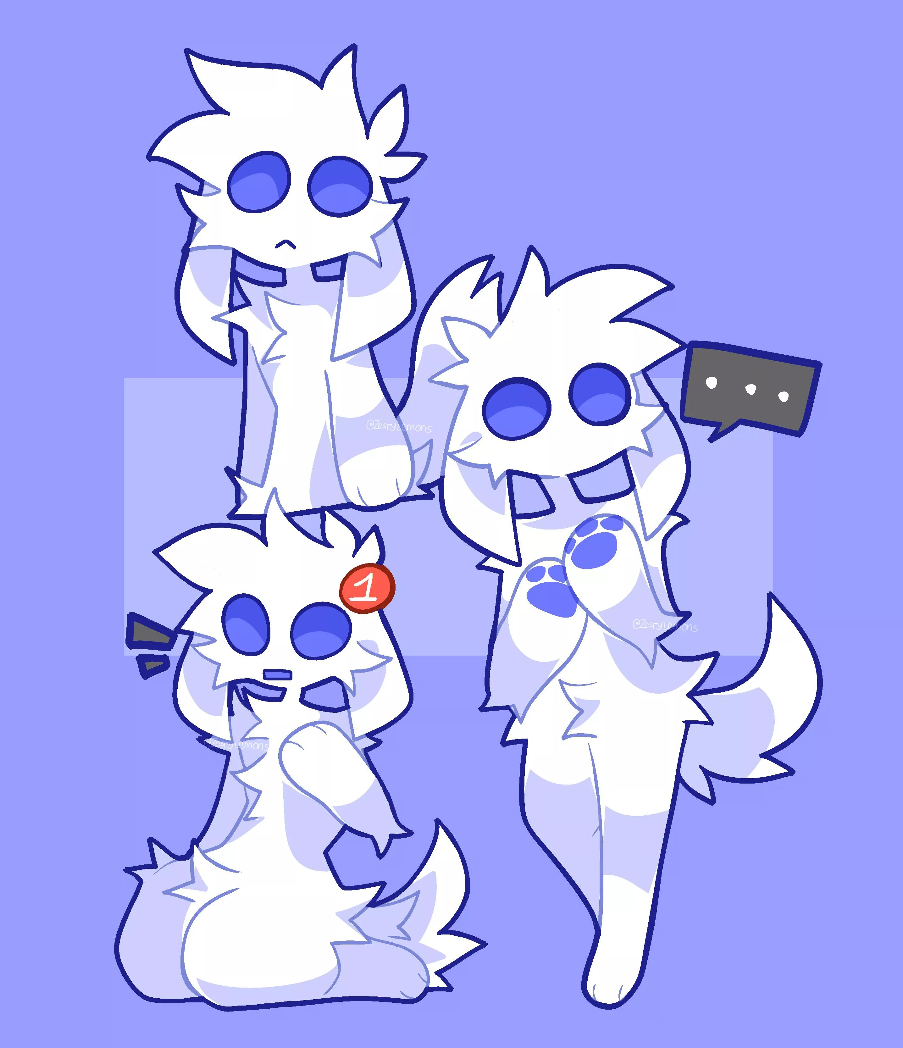 wanted to draw discord dog again [ art by me @zestylemonss on twitter ]