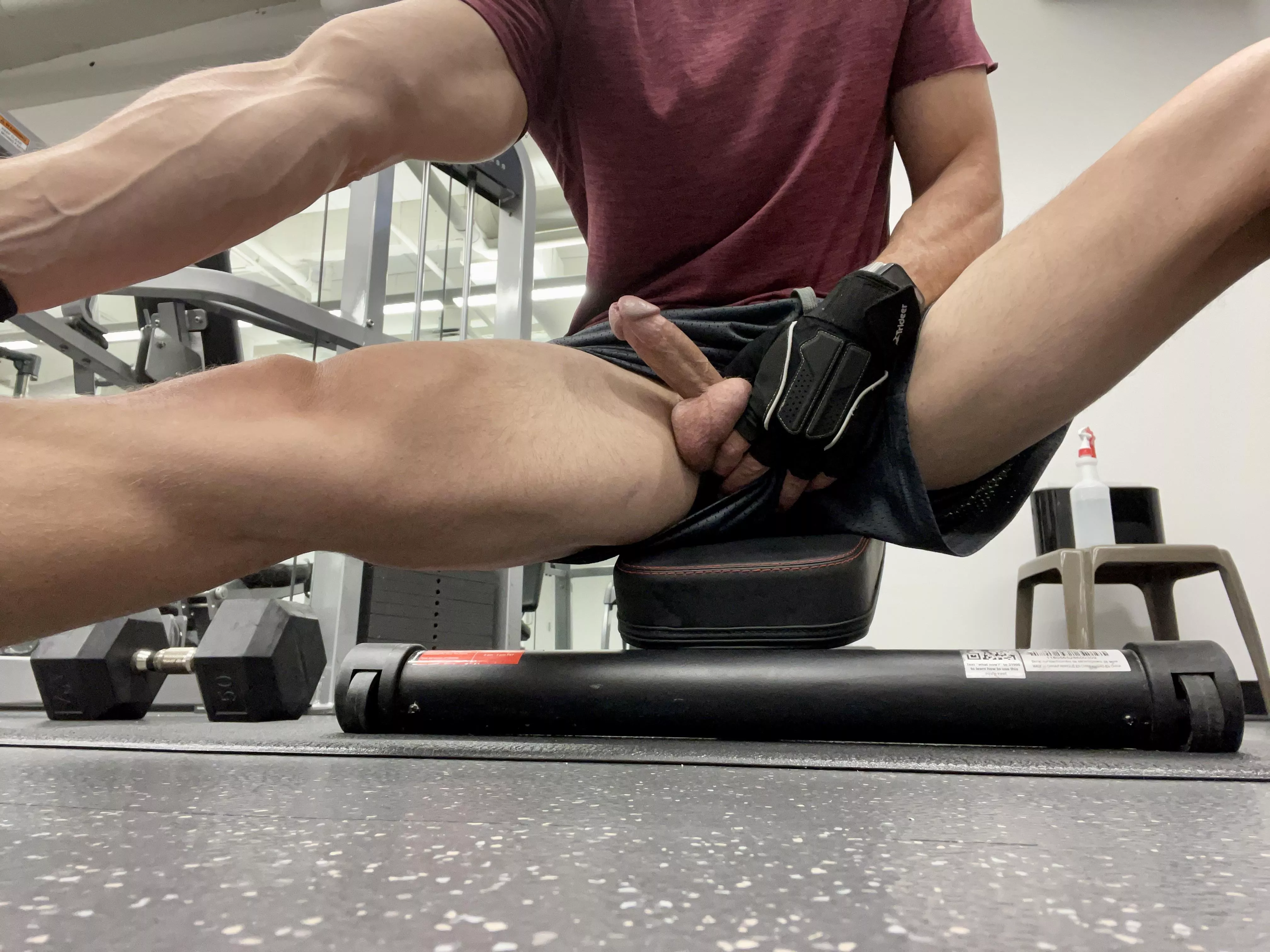 Wardrobe malfunction in the gym Wardrobe malfunction in the gym