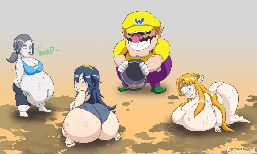 Wario strikes again [shrinking/shortstack tf, weightgain, expansion]