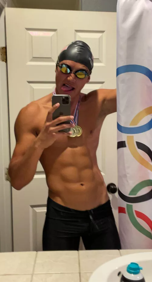 Was Michael Phelps for Halloween this year. It was a cold night π