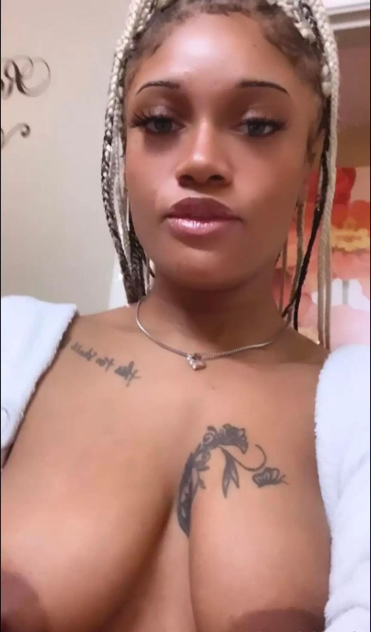 was told as soon as my kids are sleep to go pull my n****** tits out for the white man to see 😘 so here they are 🥰 KIK// FineAssSub