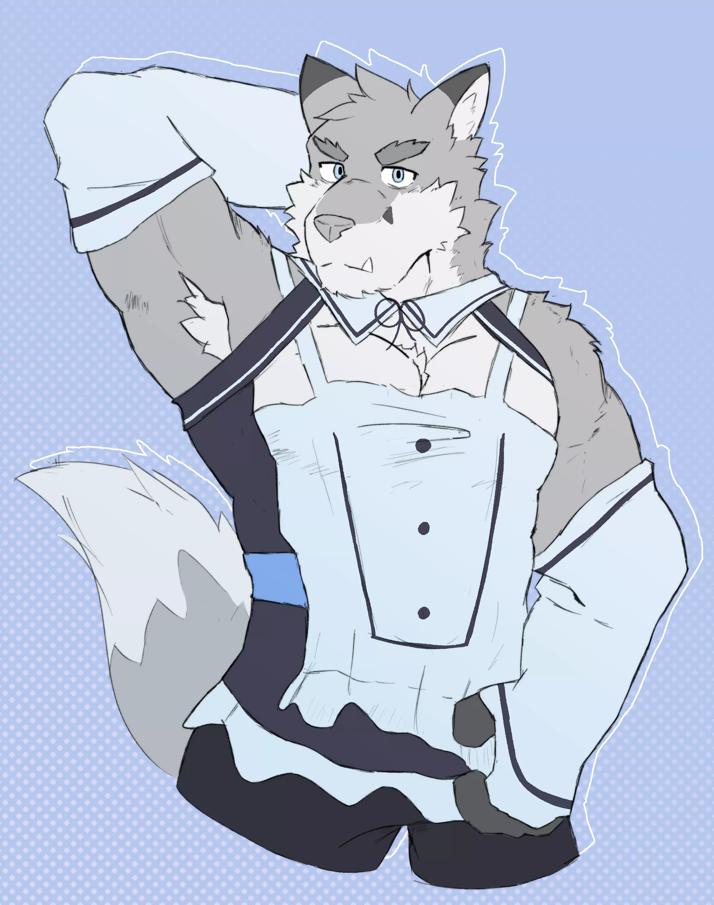 Watcha lookin at? [Art by me @MysthixDragon on Twitter!]