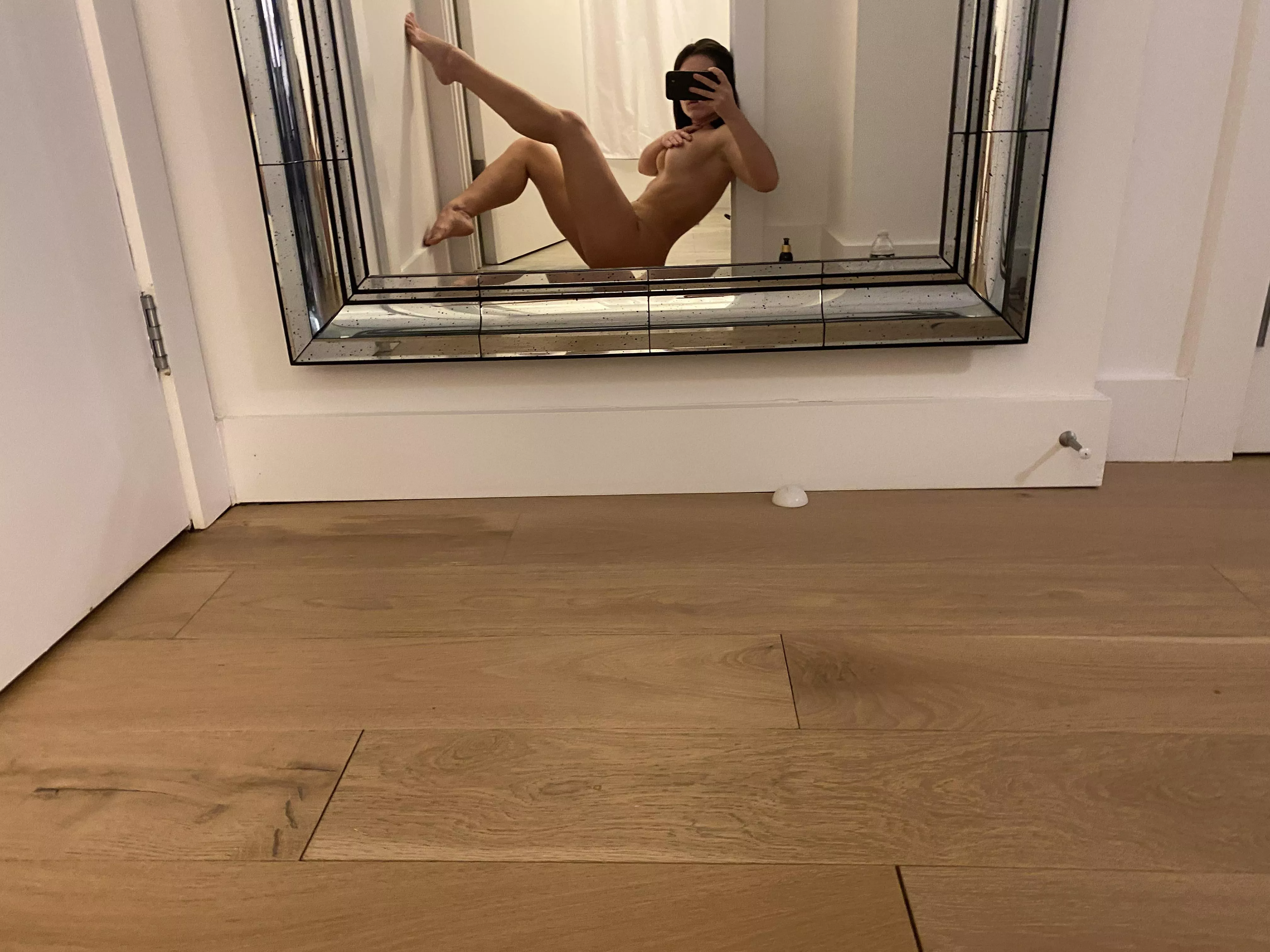 Watching myself in the mirror