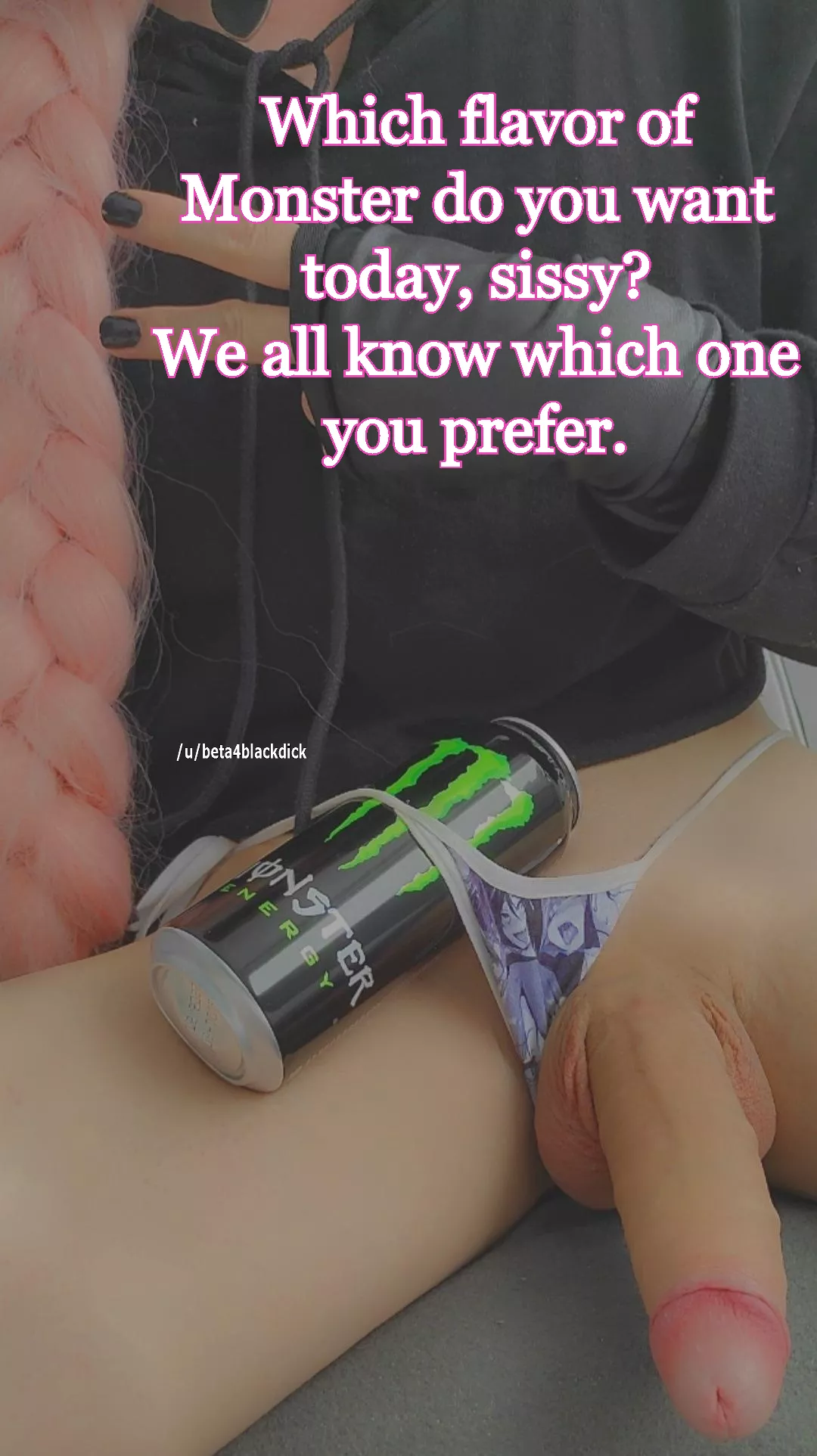 We all know which flavor of monster you prefer.