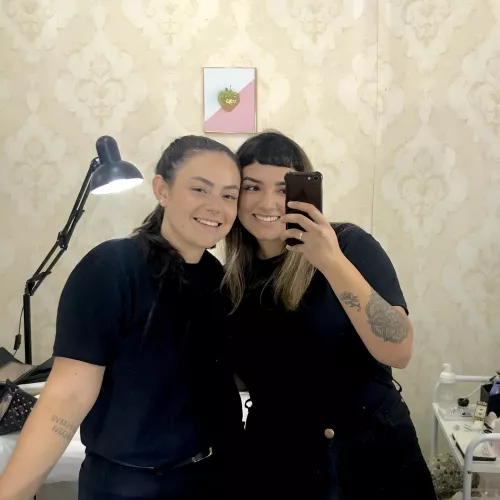 We are always together and black is our favorite color