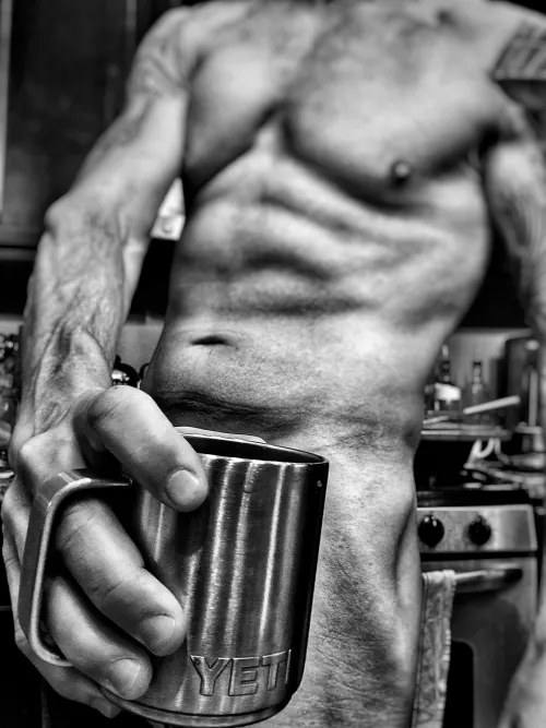 We both know what you're here for. Have another cup. It's cold out there. 😏