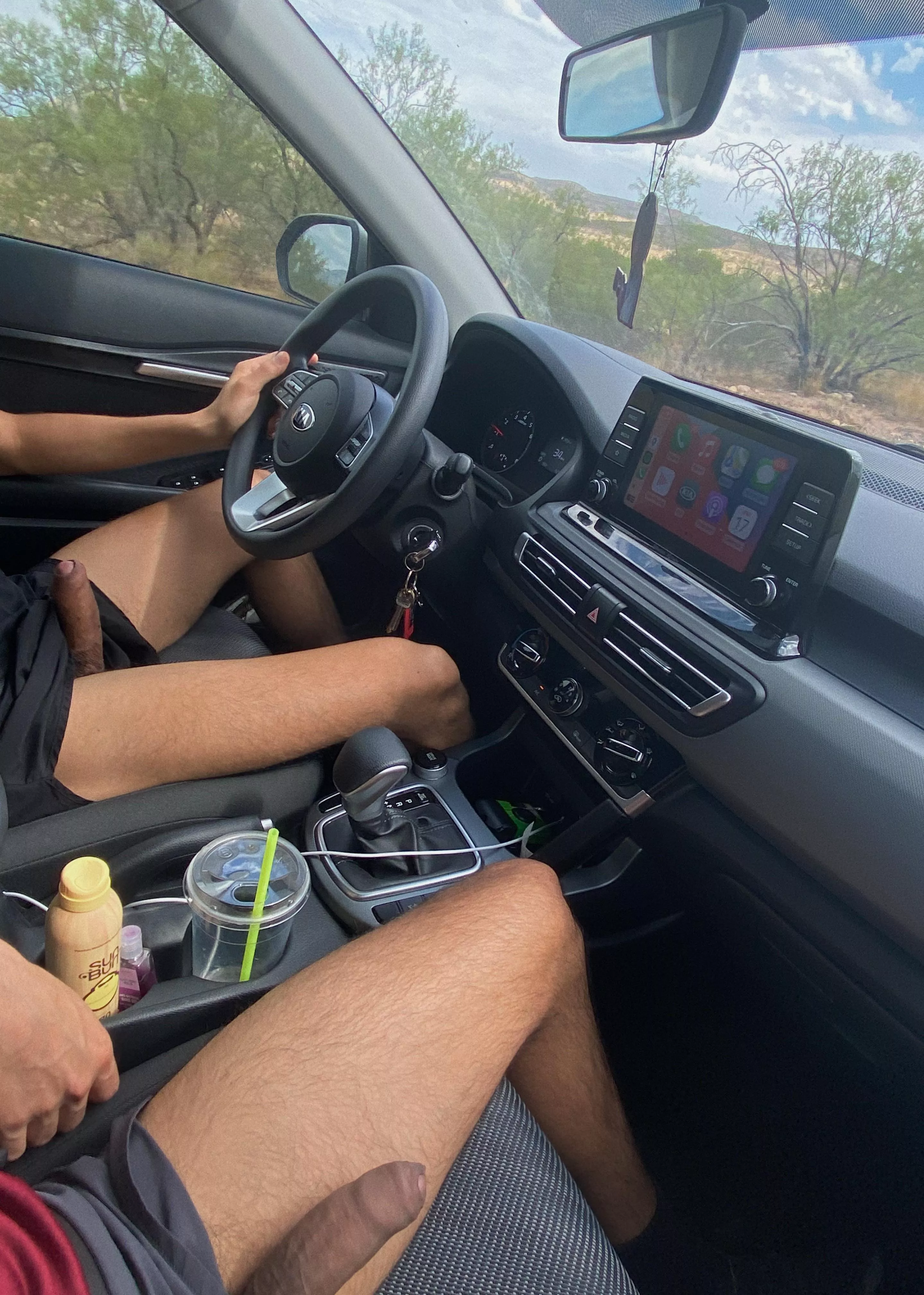 we got a bit horny while driving on the highway π we got a bit horny while driving on the highway π
