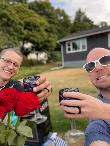 We got engaged yesterday! Here's to almost six years 👨‍❤️‍👨