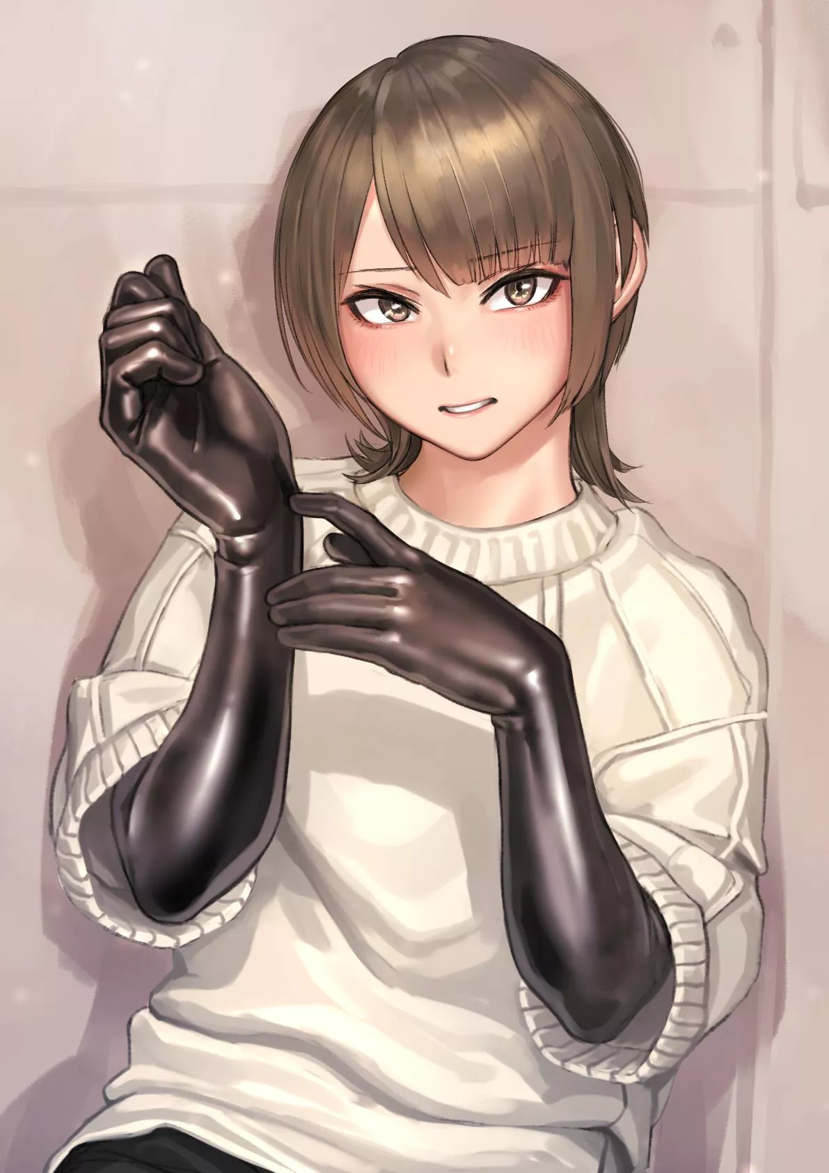 Wearing a Sweater on Top