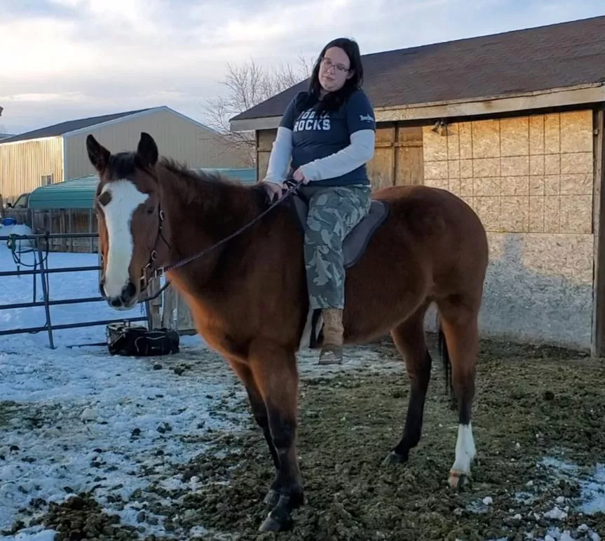 Weaver, she is the fruit of my labor from selling OF content. All proceeds go to her, and horses like her, she is the beginning of Heavy Metal Horse Rescue, All my proceeds from onlyfans go to them