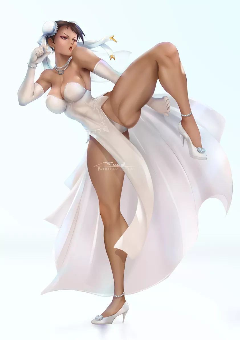Wedding Dress Chun-Li (Felox08) [Street Fighter] nudes by Kuro-Oji