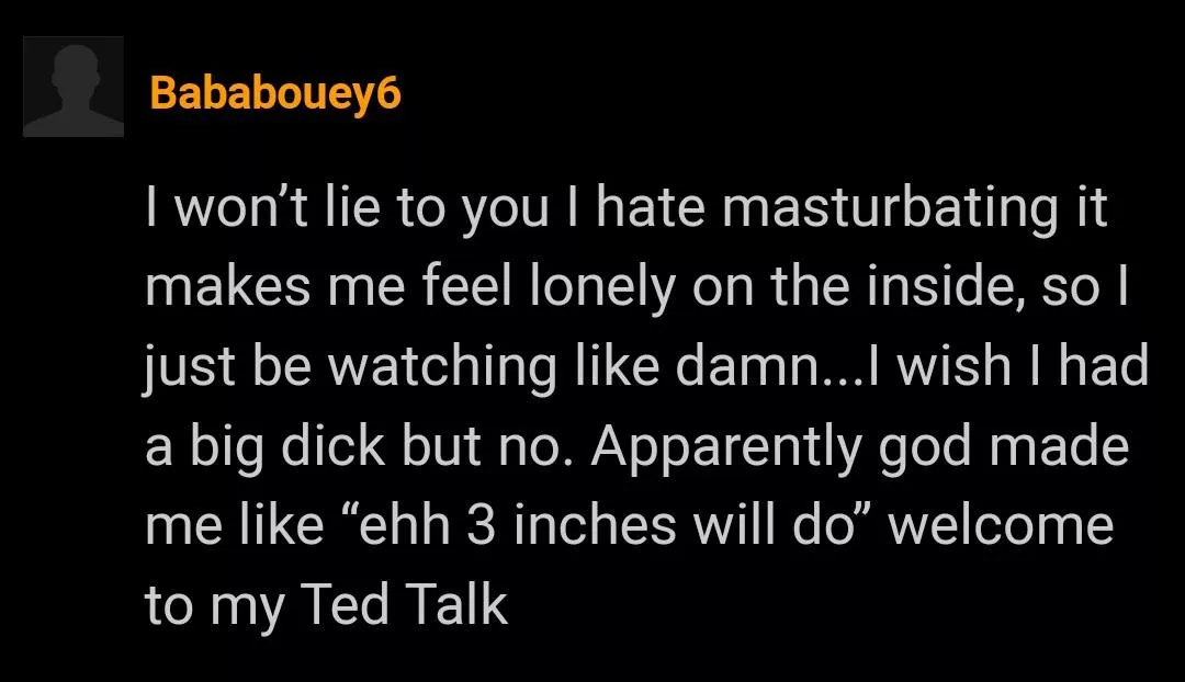 Welcome to my Ted Talk.