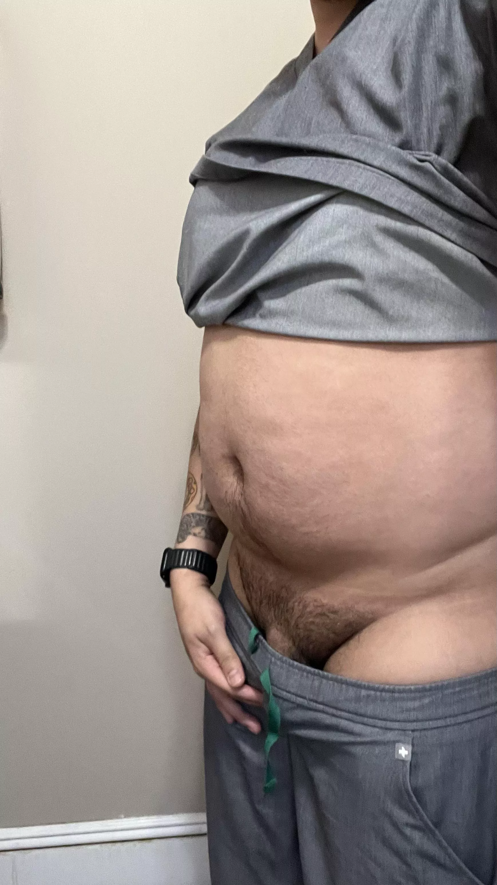 Went into work commando style today