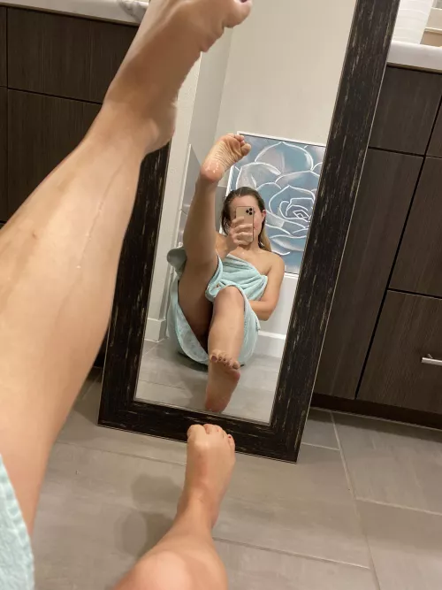 Wet and scrunched just for you :)